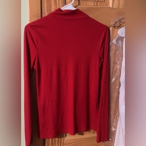 Red turtle neck long sleeve